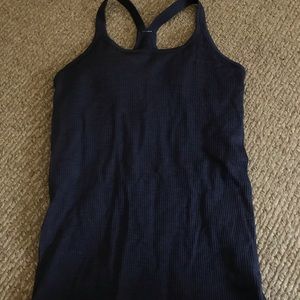Lululemon navy ebb to street tank size 8